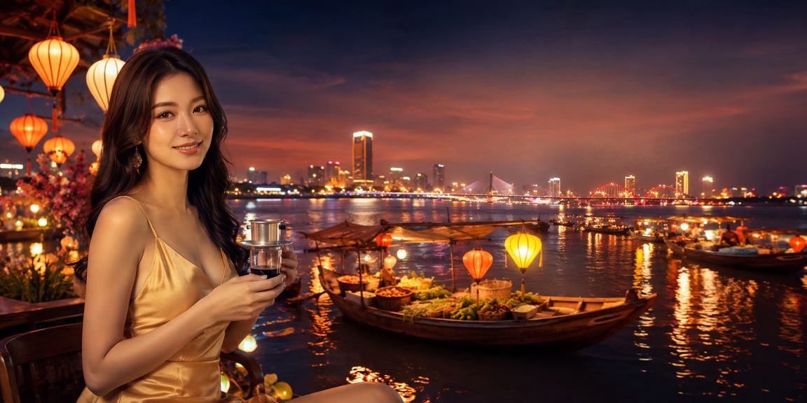 Người dùng thư giãn tại quán cà phê Đà Nẵng sau khi đăng nhập xstv