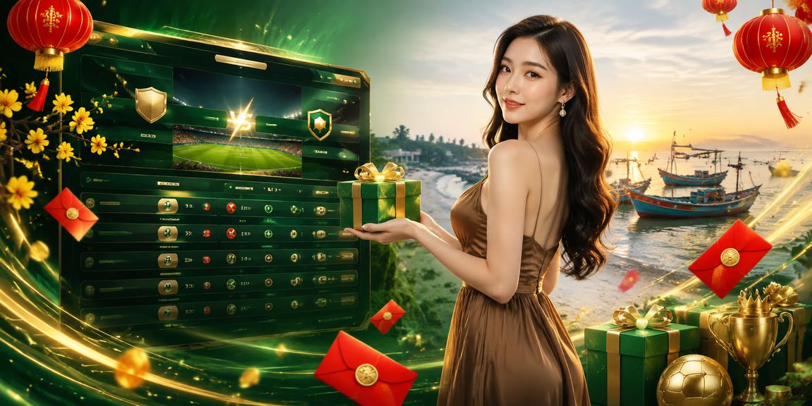 Phong bì đỏ và không khí nhận thưởng tại Mũi Né trong mùa lễ hội