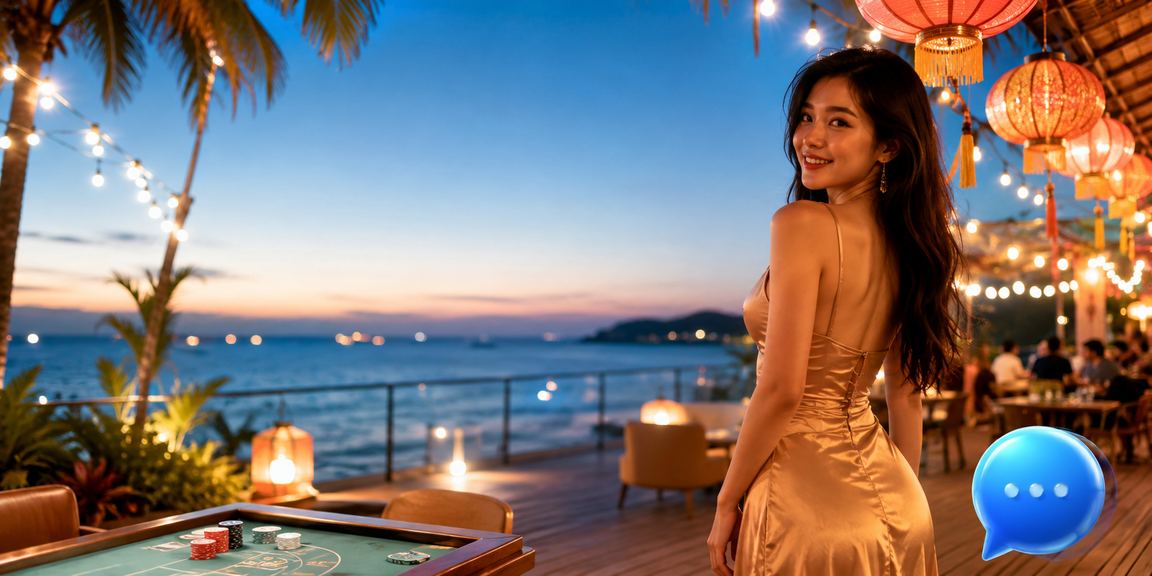 Người chơi thưởng thức trò chơi bài tại chợ đêm Phú Quốc